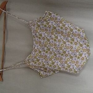 NWOT Altar'd State Floral Handkerchief Spaghetti Strap Crop Tank Top